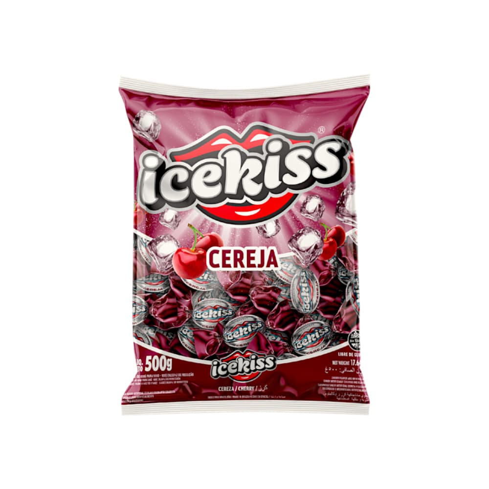 Caramelos duros sabor cereza Icekiss (500 g / 1.1 lb) - Imagen 1