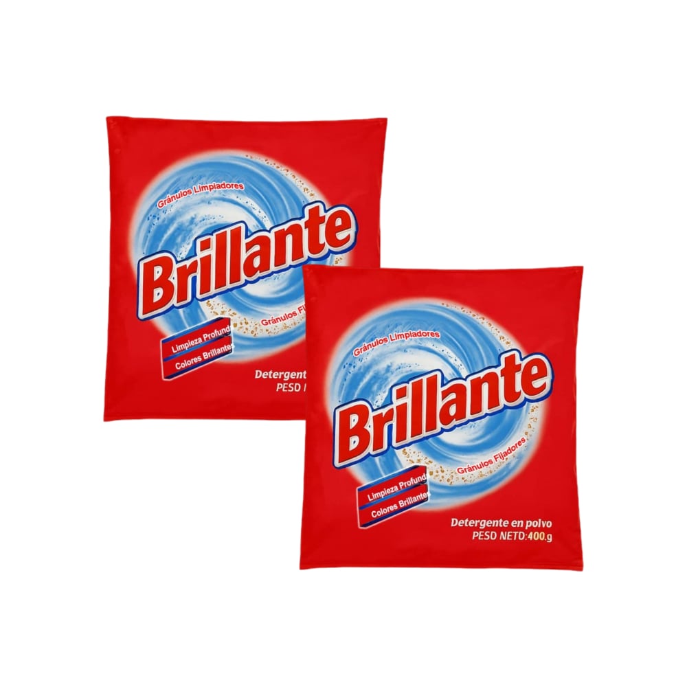 Detergente en polvo Brillante (2 x 400 g / 14.10 oz) - Imagen 1