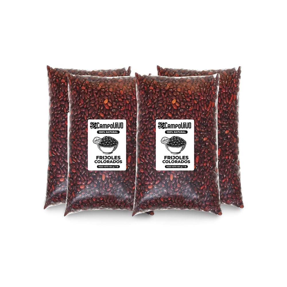 Frijoles colorados Campo Vivo (4 x 454 g / 1 lb) - Imagen 1