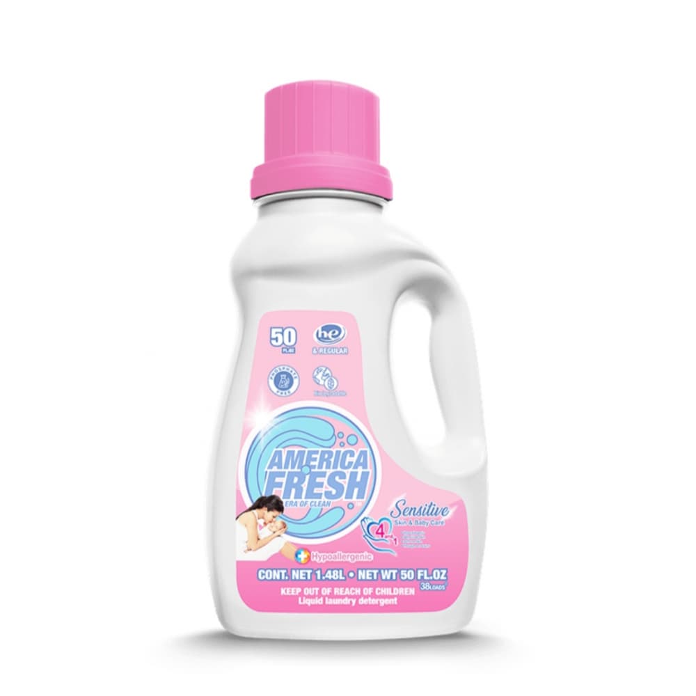 Detergente líquido hipoalergénico para ropa America fresh (1.48 L) - Imagen 1