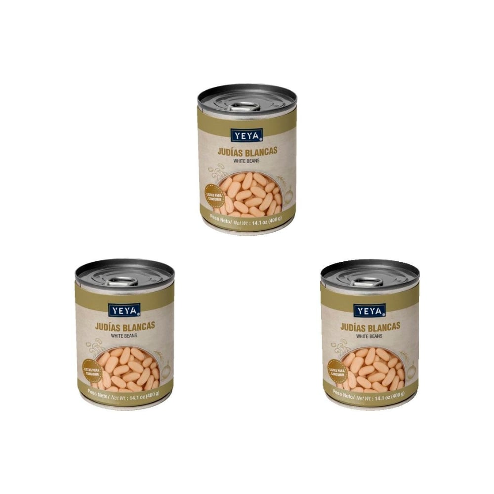 Judías Blancas YEYA (3 x 400 g / 14.1 oz) - Imagen 1