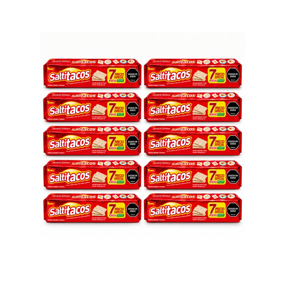 Galletas saladas Tomy Saltitacos (10 x 595 g / 1.3 lb) - Imagen 1