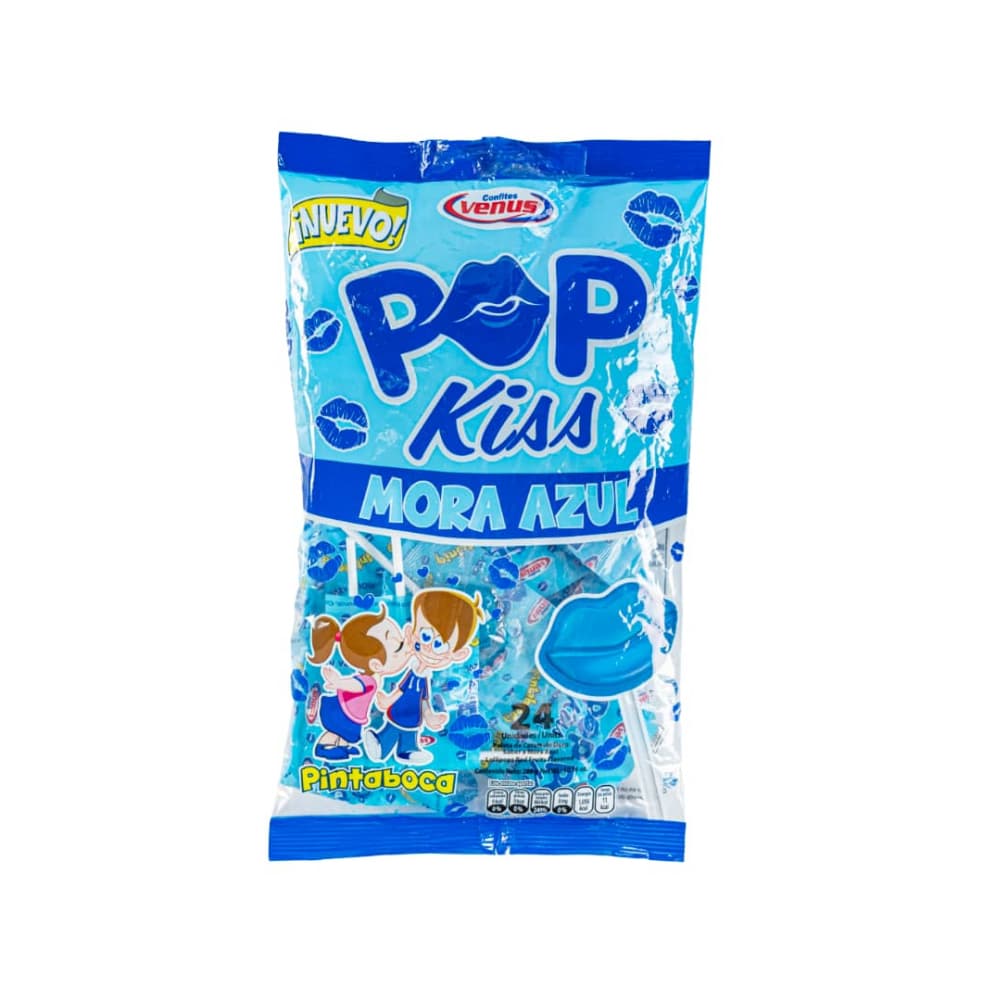 Paleta de mora azul pintaboca Confites Venus (228 g / 8.04 oz) - Imagen 1