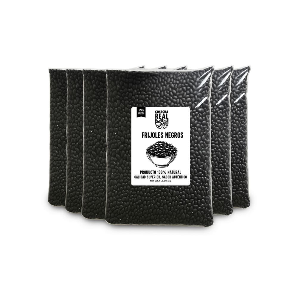 Frijoles negros Cosecha Real (6 x 454 g / 1 lb) - Imagen 1