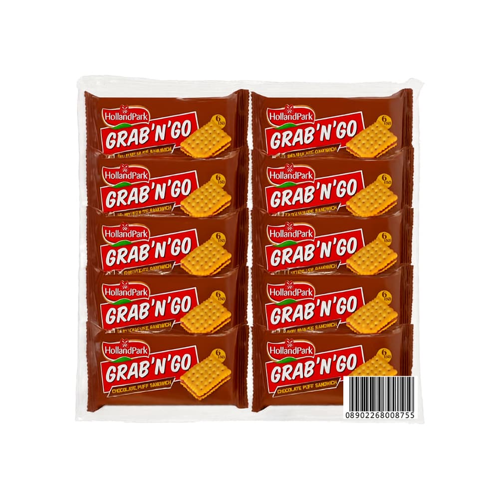 Galletas con crema de chocolate Grab'n'Go Holland Park (10 x 37 g / 1.30 oz) - Imagen 1