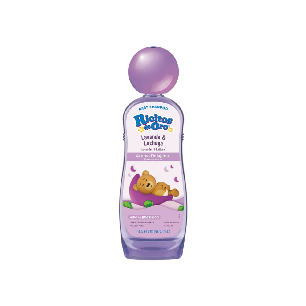 Champú de lavanda y lechuga para bebé Ricitos de Oro (400 ml / 13.5 fl.oz) - Imagen 1