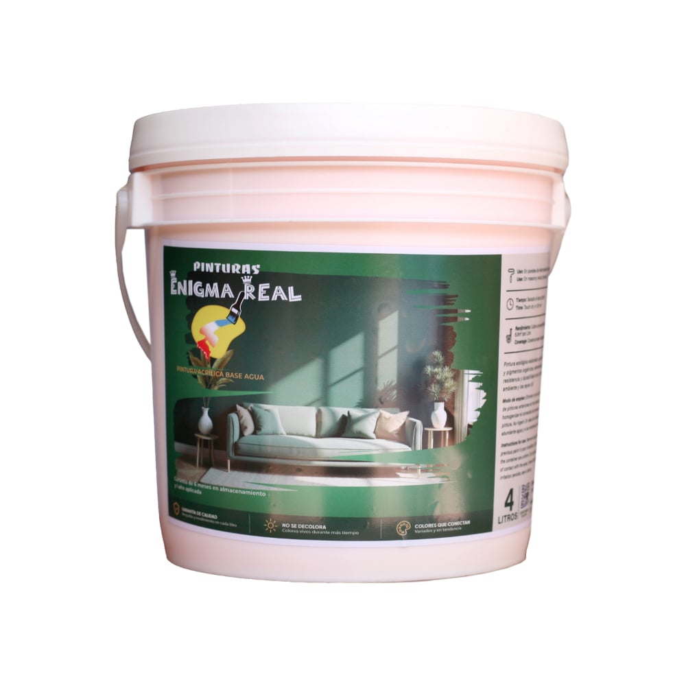Pintura Acrílica Salmón Enigma Real (4 L) - Imagen 1