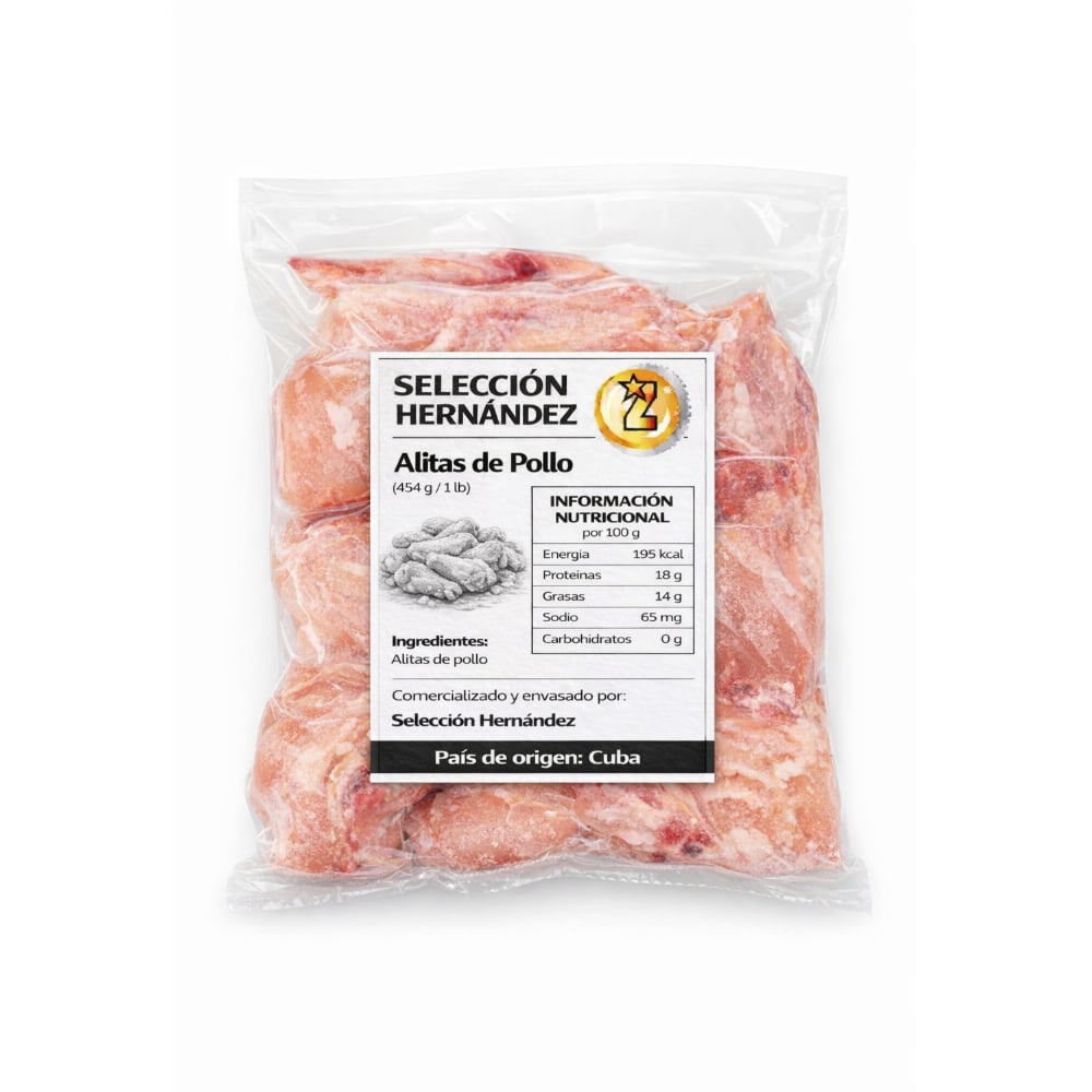 Alitas de pollo Selección Hernández (454 g / 1 lb) - Imagen 1