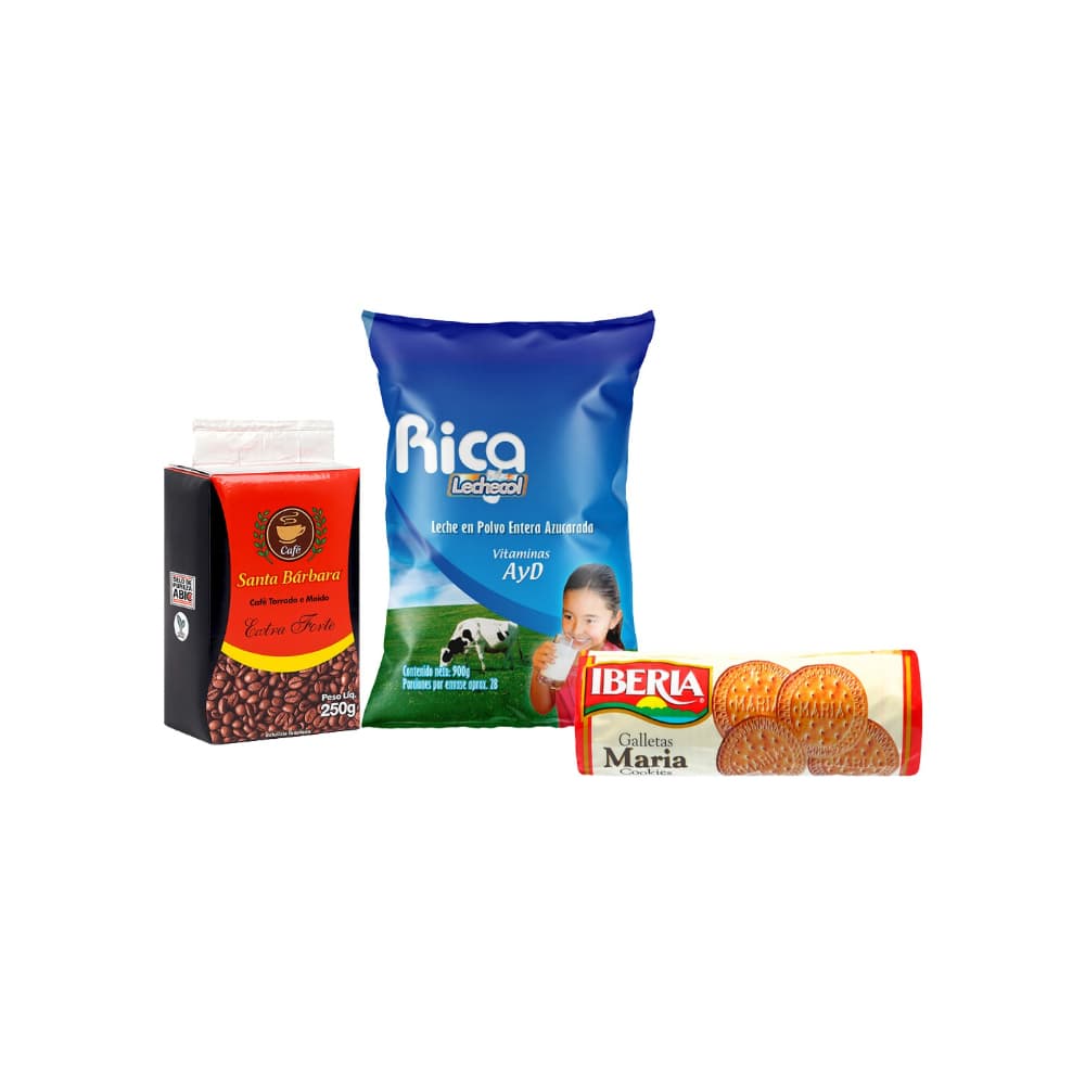 Combo de café + leche entera azucarada + galleta maria - Imagen 1