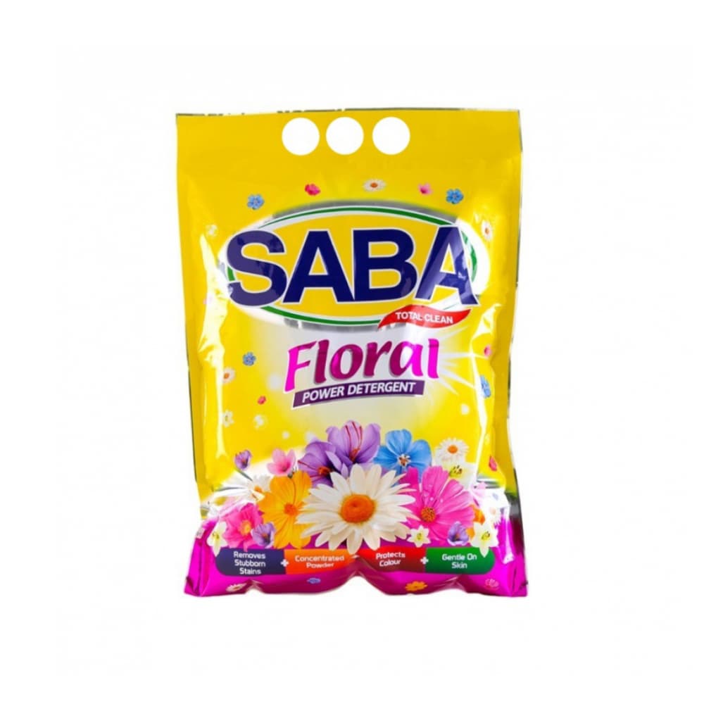 Detergente en polvo Saba Floral (100 g) - Imagen 1