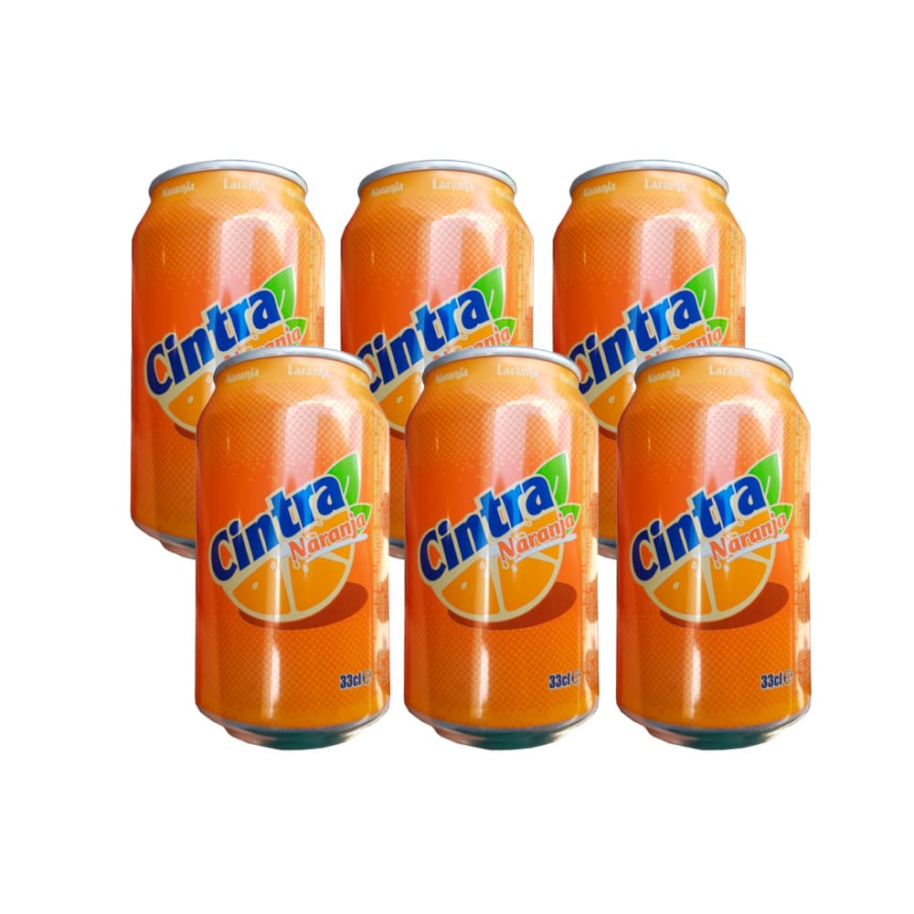 Refresco gaseado de naranja Cintra (6 x 330 ml) - Imagen 1