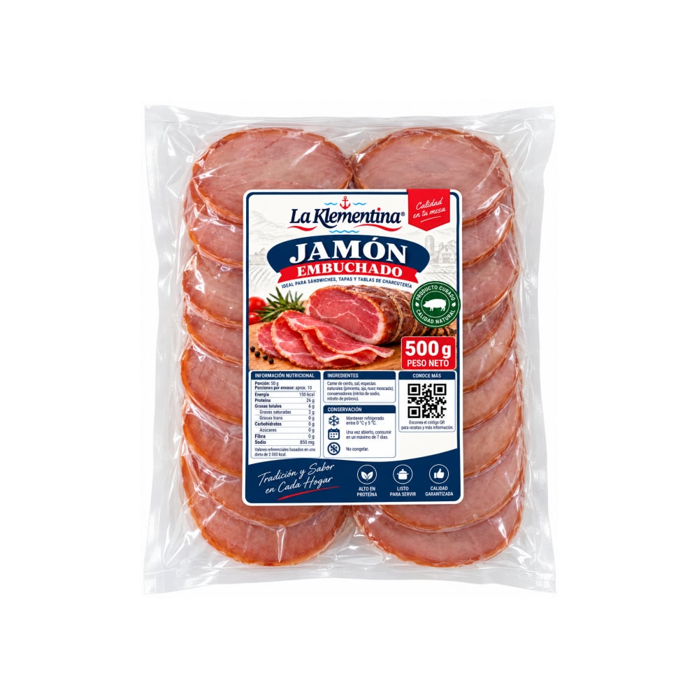 Jamón embuchado La Klementina (500 g / 1.1 lb) - Imagen 1