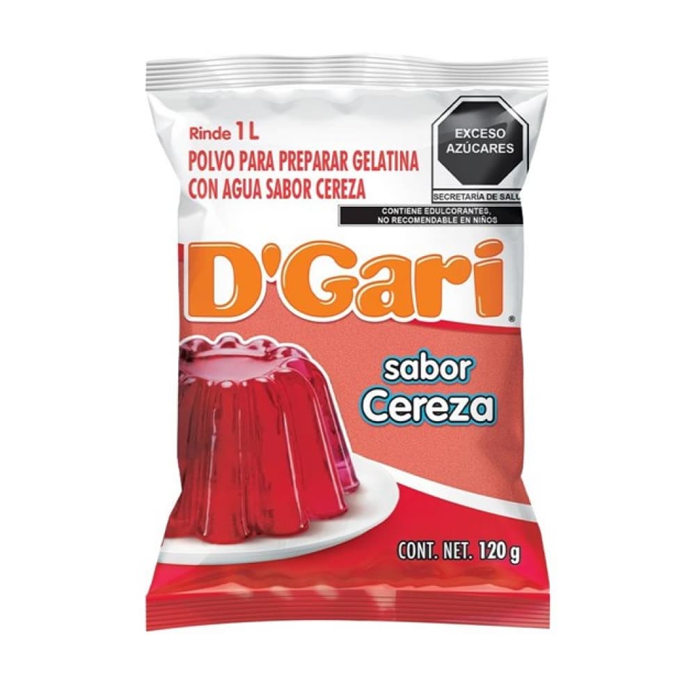 Gelatina sabor cereza D'Gari (120 g / 4.23 oz) - Imagen 1