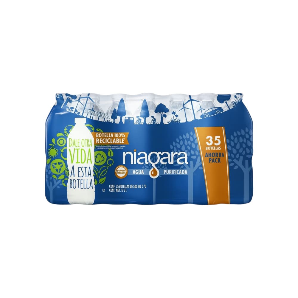 Agua purificada Niagara (35 x 500 ml) - Imagen 1