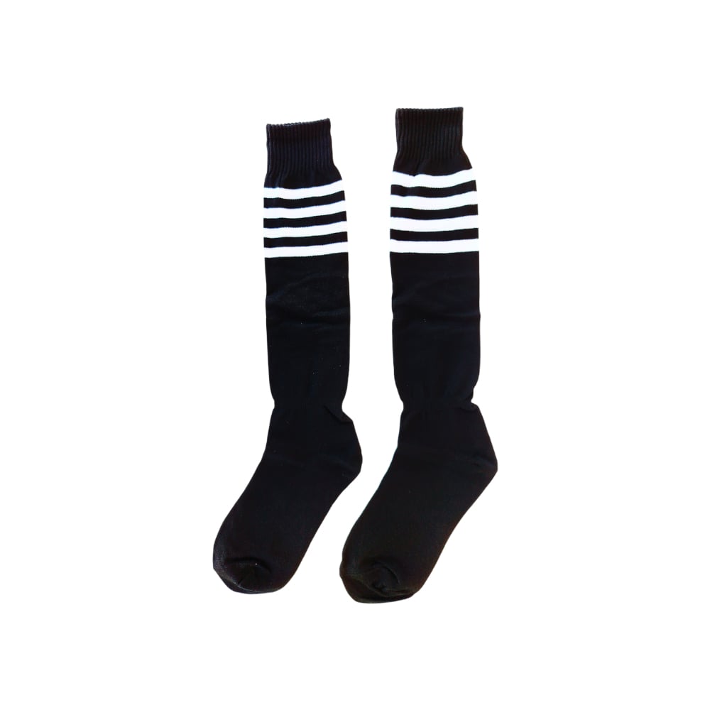 Par de medias de fútbol color negro Roca (Talla 10 - 13) - Imagen 1