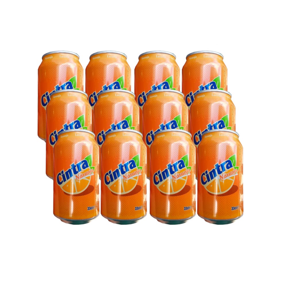 Refresco gaseado de naranja Cintra (12 x 330 ml) - Imagen 1
