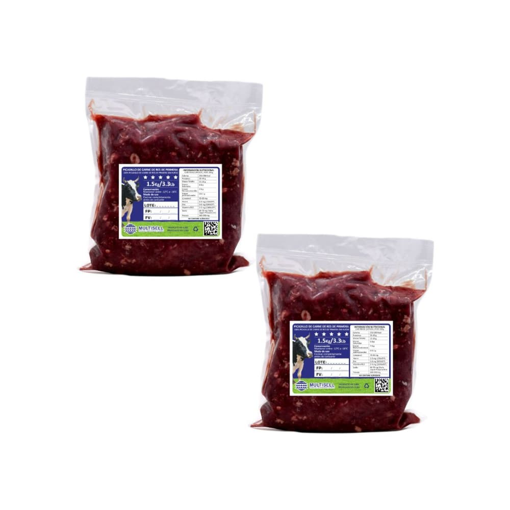 Picadillo de carne de res de primera Multisell (2 X 1.50 kg / 3.3 lb) - Imagen 1