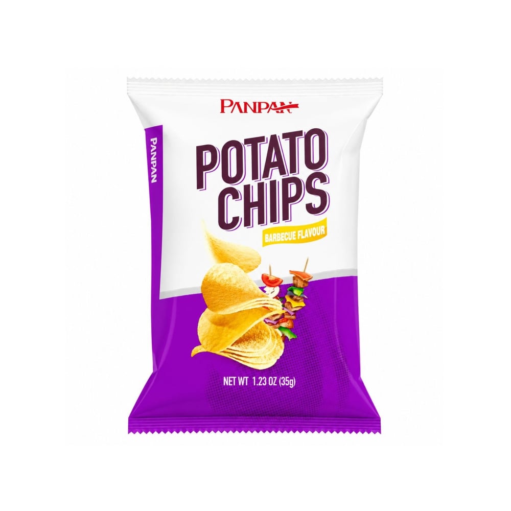 Papas fritas sabor barbacoa Panpan (35 g / 1.23 oz) - Imagen 1