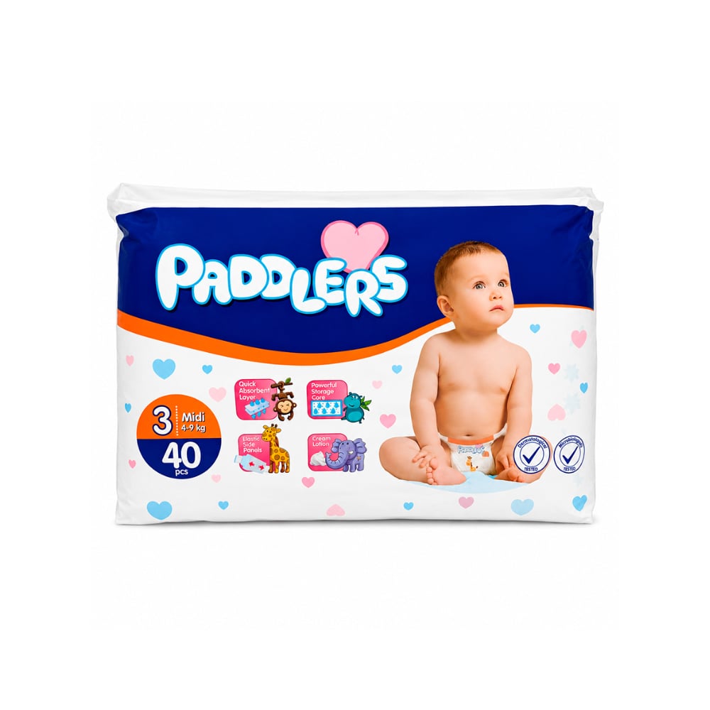 Pañales para bebé etapa 3 Paddlers (40 U) - Imagen 1