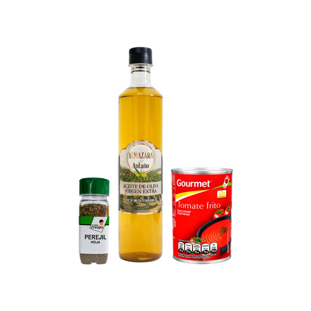 Combo: Aceite de oliva virgen extra + Tomate frito + Perejil hoja - Imagen 1