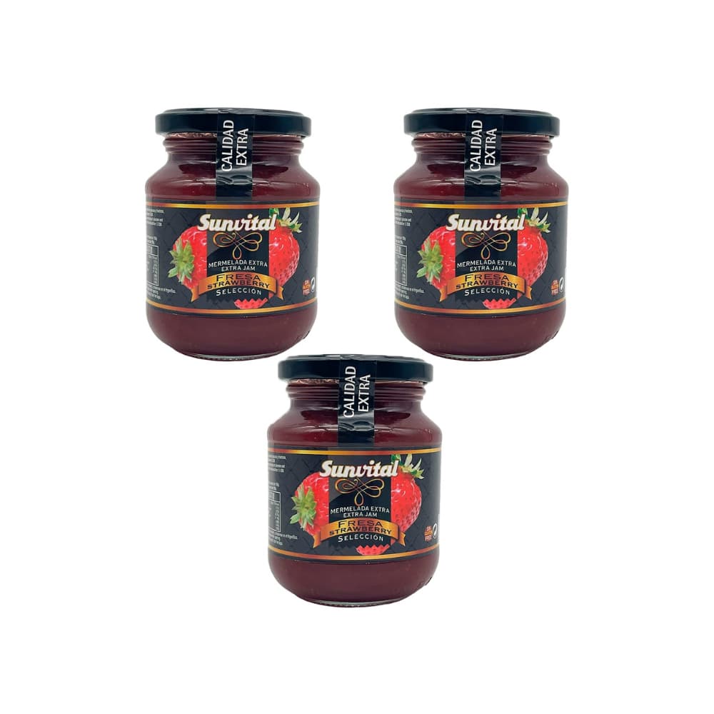 Mermelada de fresa Sunvital ( 3 x 340 g / 11.9 oz) - Imagen 1