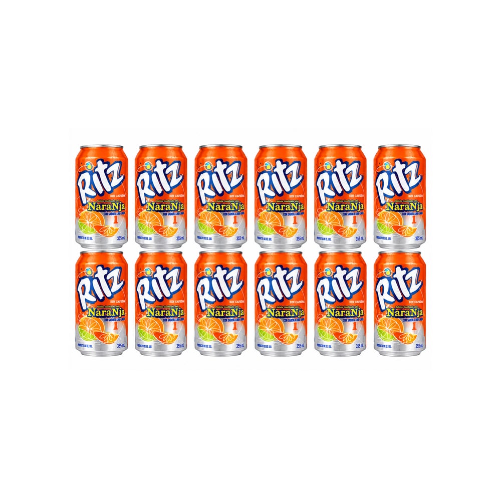 Refresco gaseado sabor naranja Ritz (12 x 355 ml / 12 oz) - Imagen 1