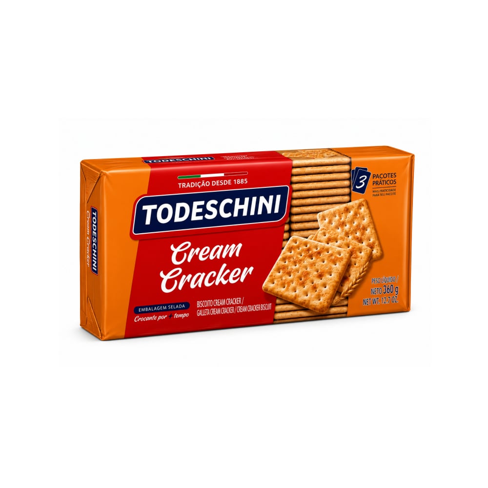 Galletas cream cracker Todeschini (360 g / 12.7 oz) - Imagen 1