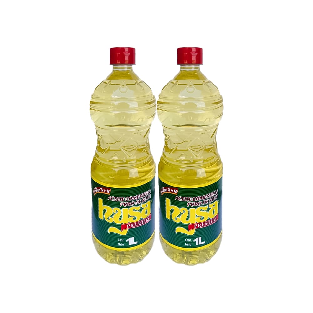 Aceite puro de soya Hysa (2 x 1 L) - Imagen 1