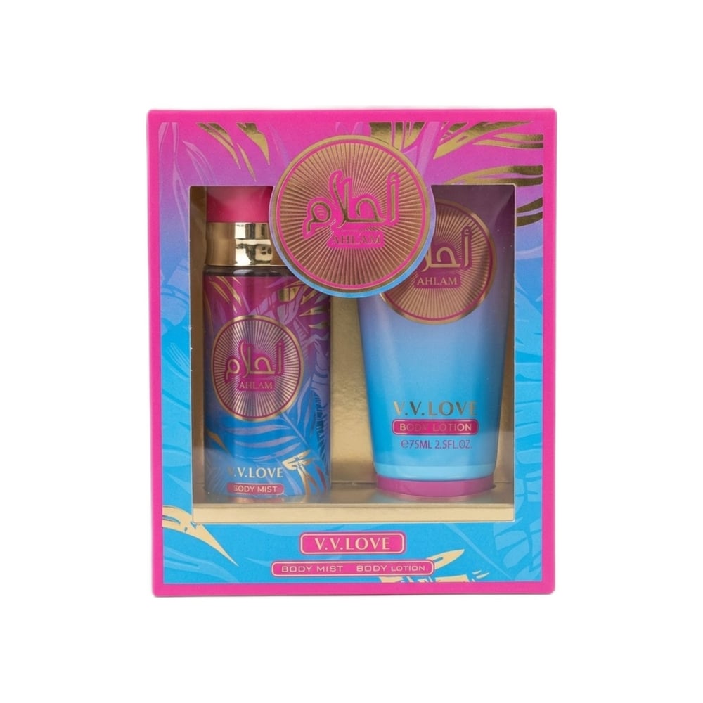 Kit de colonia y crema de mujer Ahlam V.V.Love - Imagen 1