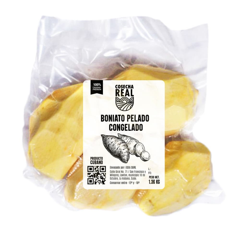 Boniato pelado y congelado Cosecha Real (1.36 kg / 3 lb) - Imagen 1