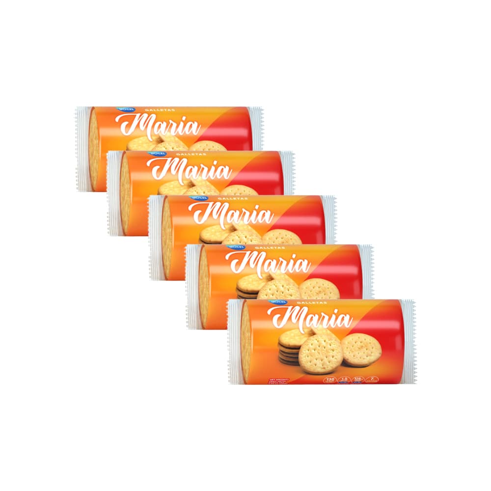 Combo de galletas Maria (5 × 100 g) - Imagen 1