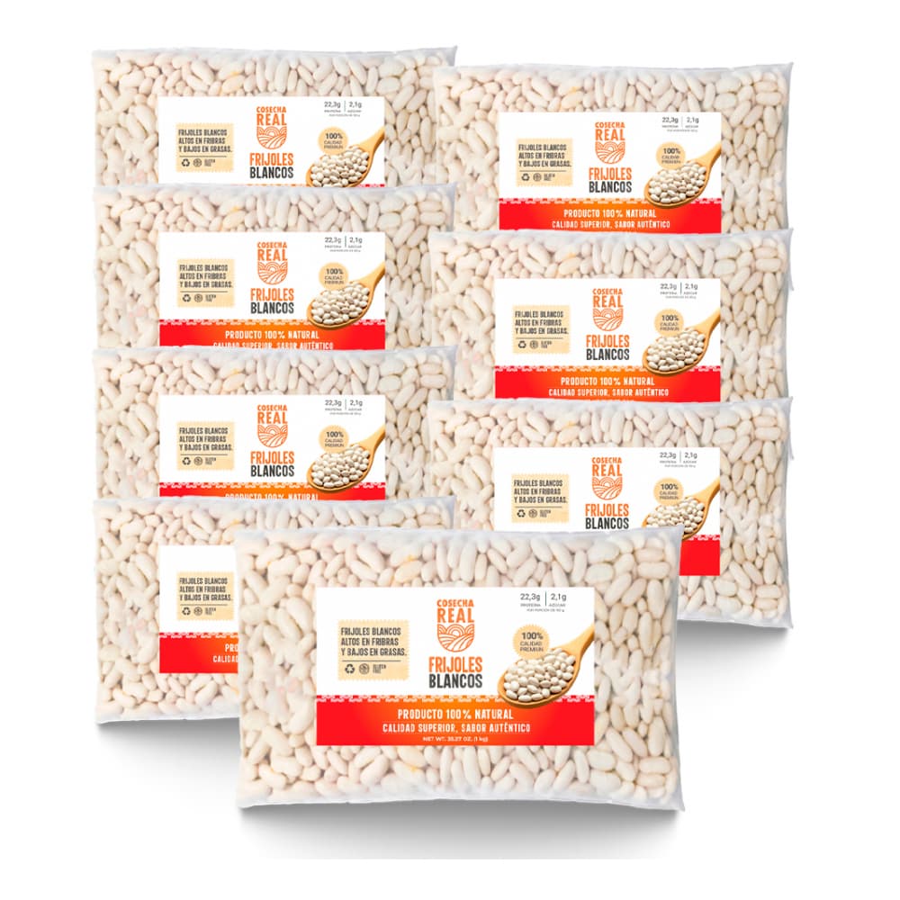 Frijoles blancos Cosecha Real (8 x 1 kg / 2.2 lb) - Imagen 1