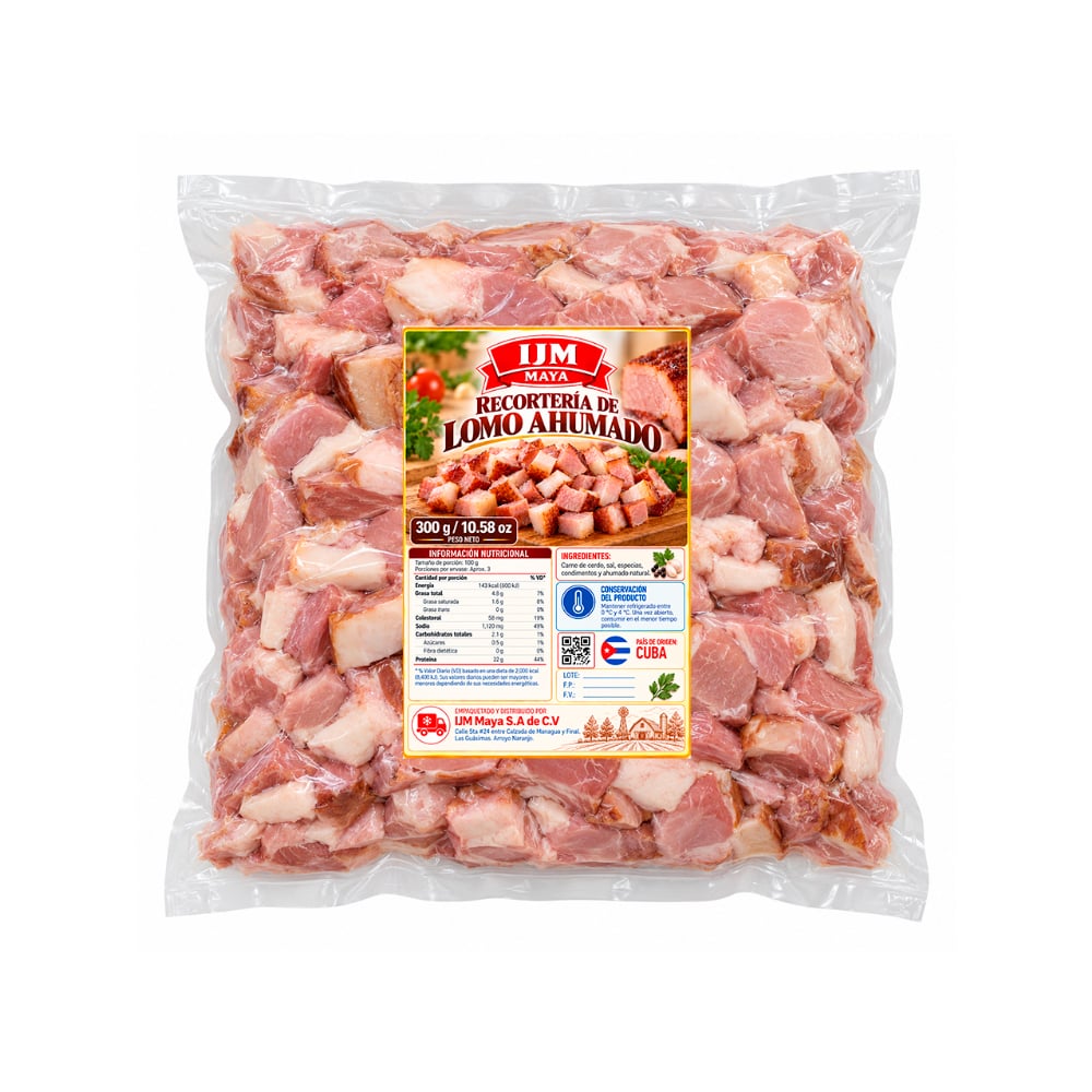 Recortería de lomo ahumado IJM Maya (300 g / 10.58 oz) - Imagen 1