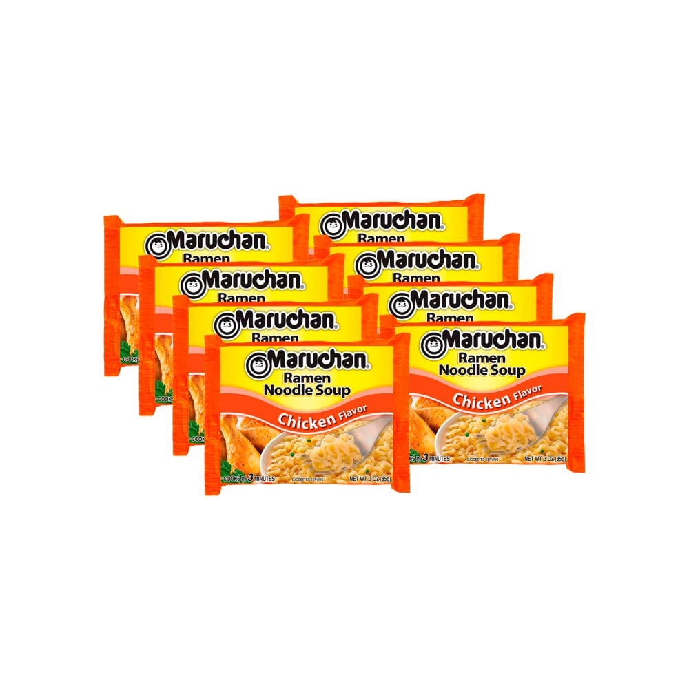 Sopa de fideos sabor a pollo Maruchan (8 x 85 g / 3 oz) - Imagen 1
