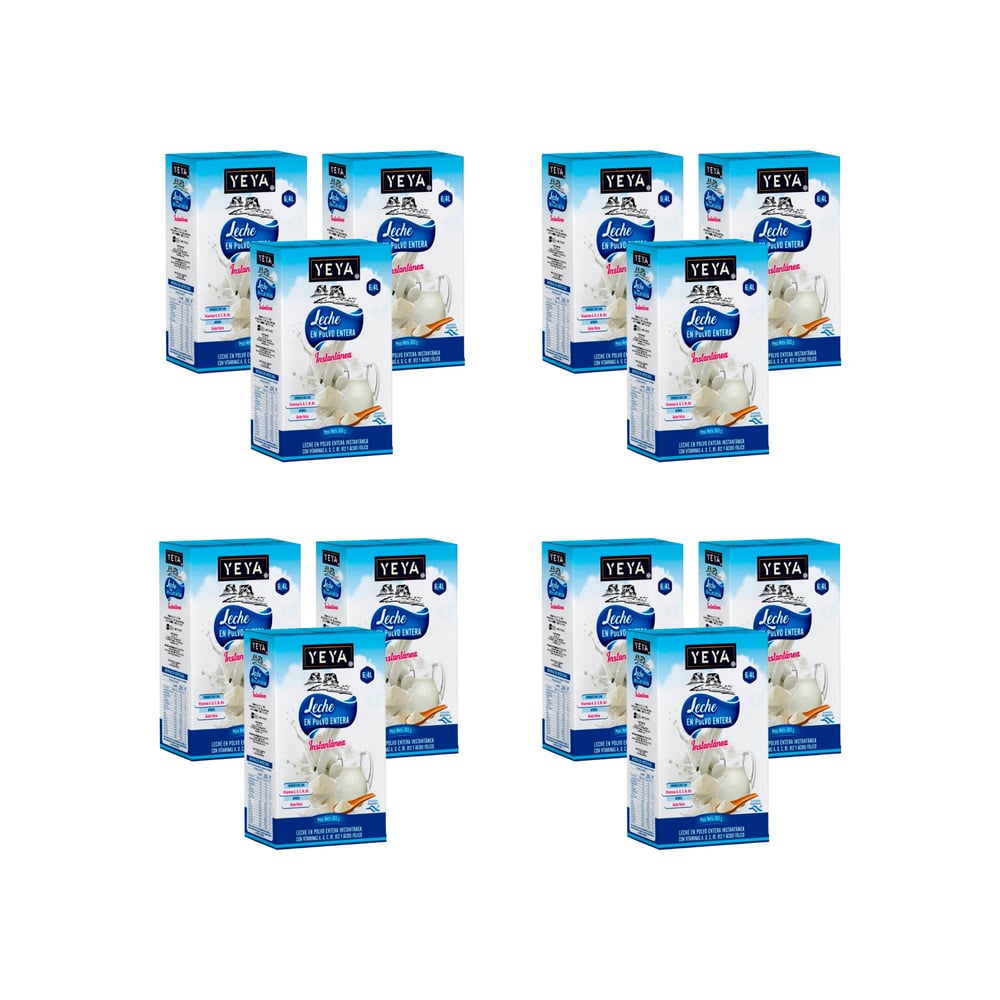 Leche en polvo entera YEYA (12 x 800 g / 1.76 lb) - Imagen 1