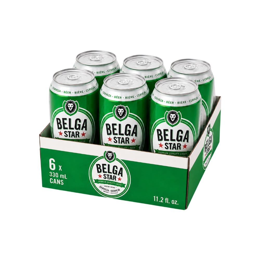 Cerveza Premium Belga Star (6 x 330 ml) - Imagen 1