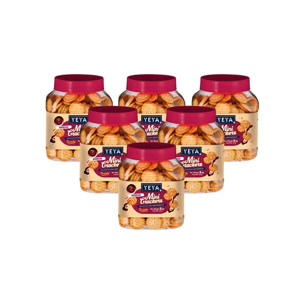 Galleticas saladas sabor barbacoa YEYA (6 x 227 g ) - Imagen 1