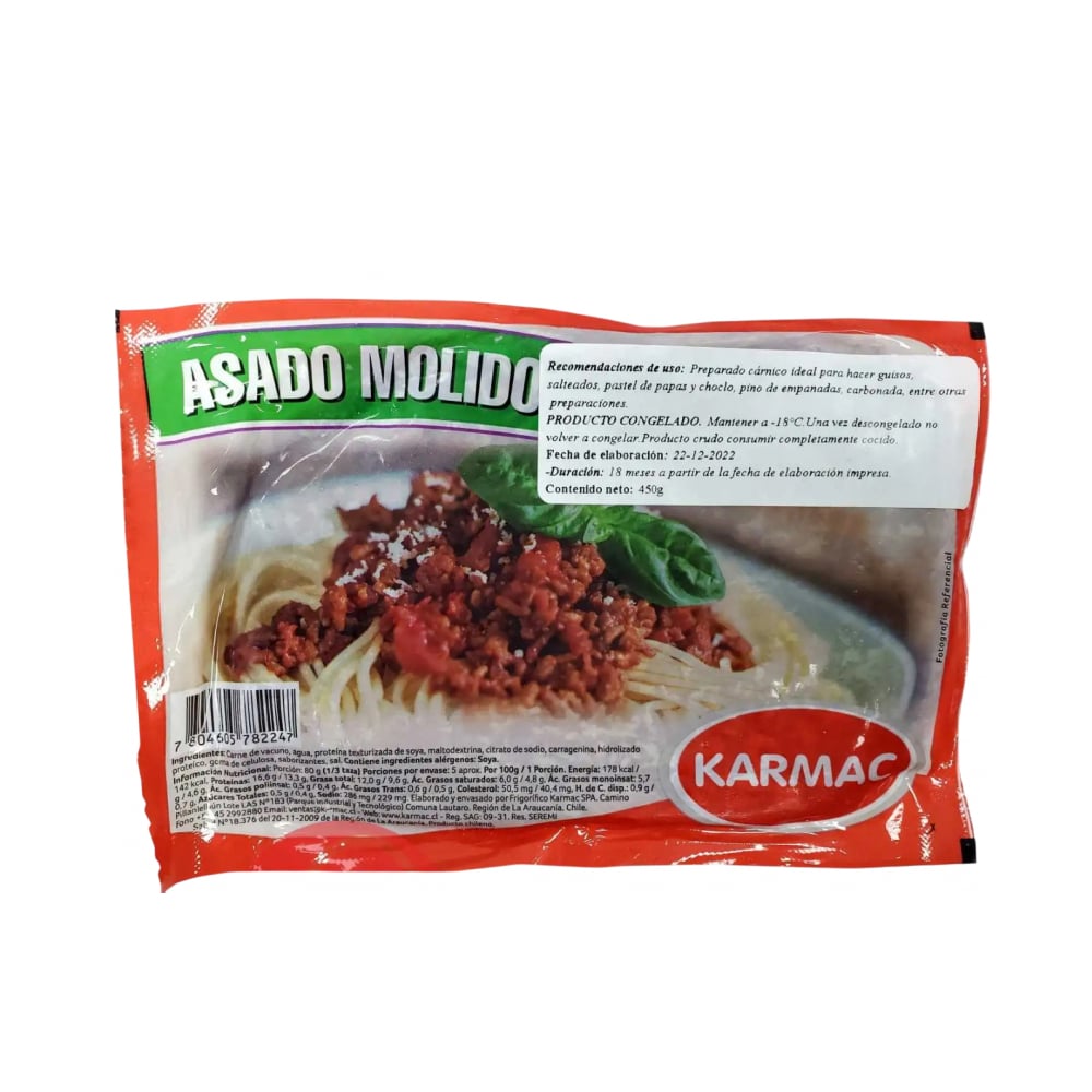 Asado molido de res Karmac (450 g / 15.8 oz) - Imagen 1