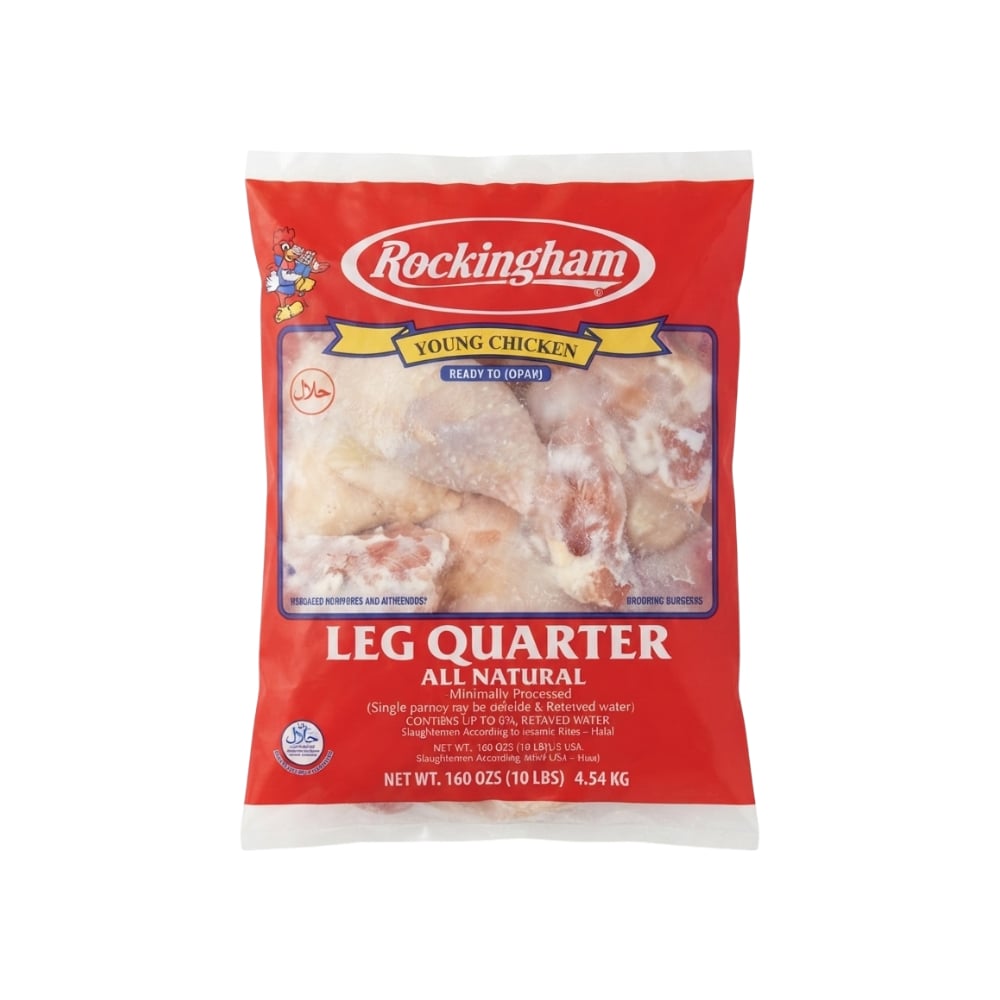 Cuartos traseros de pollo Rockingham (4.54 kg / 10 lb) - Imagen 1