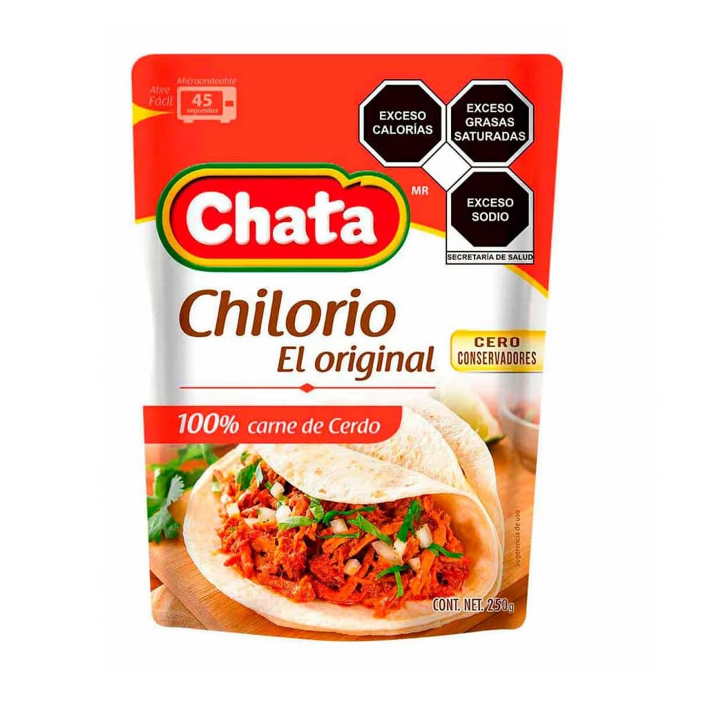 Carne 100% de cerdo Chilorio Chata (250 g / 8.82 oz) - Imagen 1