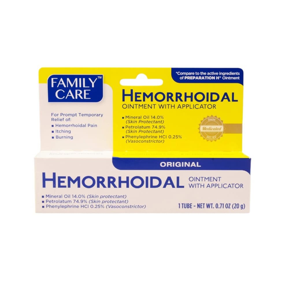 Ungüento Hemorroidal con clorhidrato de fenilefrina 0.25% y aplicador Family Care (20 g / 0.71 oz) - Imagen 1