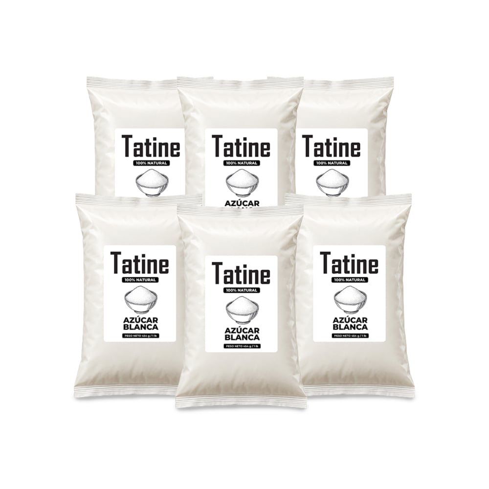 Azúcar blanca Tatine (6 x 454 g / 1 lb) - Imagen 1