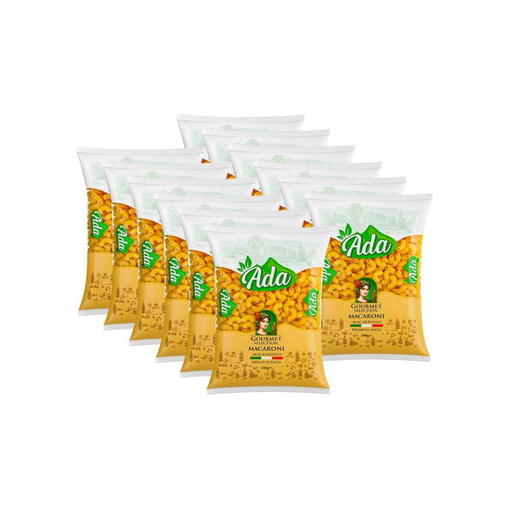 Pasta coditos Ada (12 x 500 g / 1.1 lb) - Imagen 1