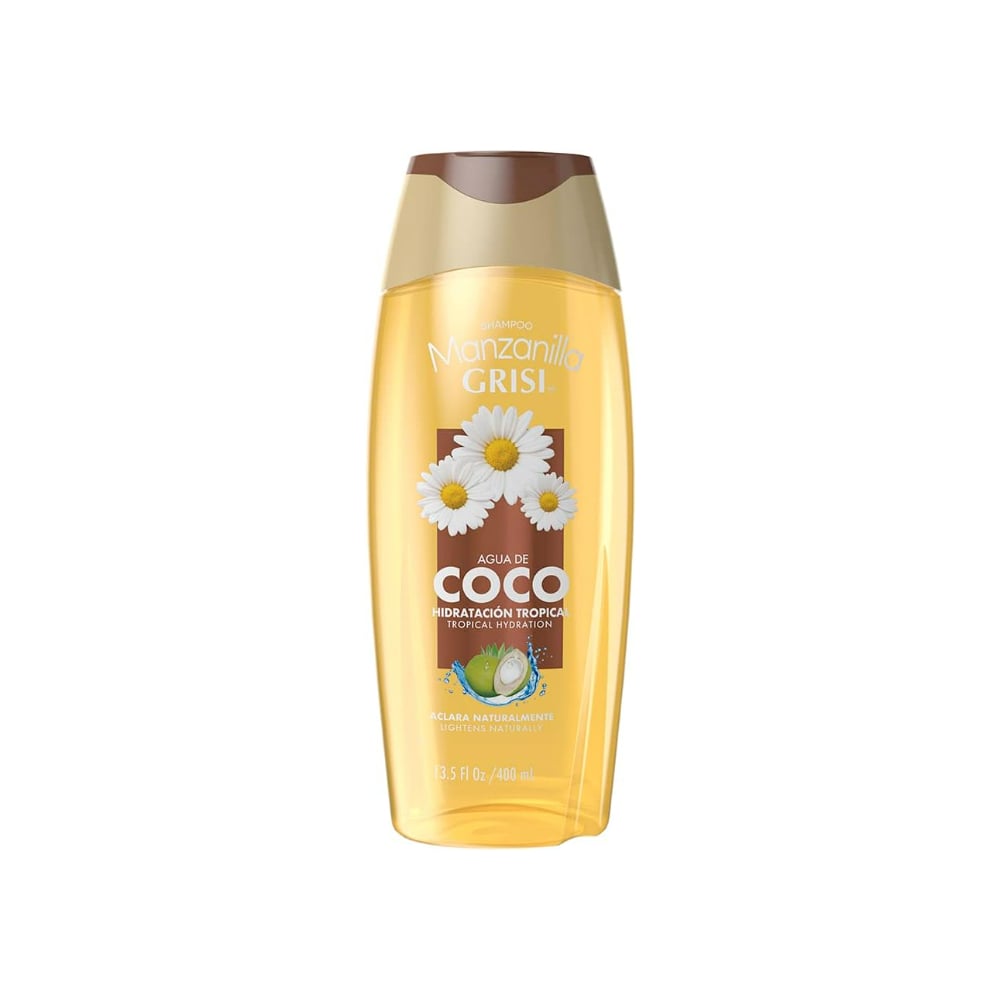 Champú de manzanilla con agua de coco Grisi (400 ml / 13.5 fl.oz) - Imagen 1
