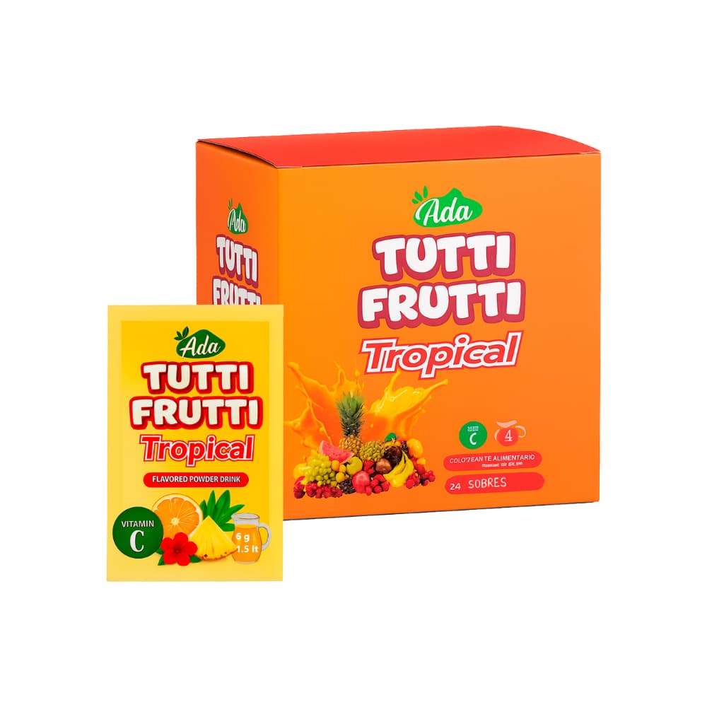 Refresco instantáneo sabor tropical Tutti Frutti Ada (24 x 6 g) - Imagen 1