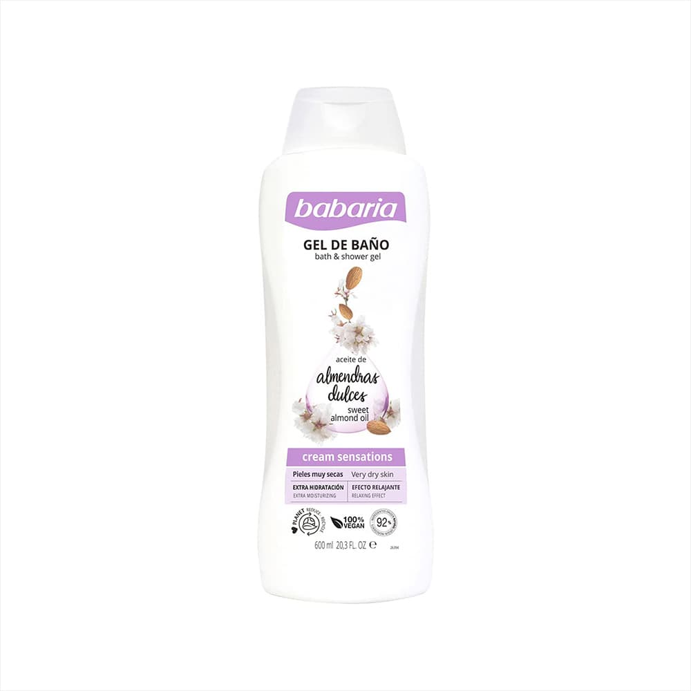 Gel de baño aceite de almendras dulces Babaria (600 ml) - Imagen 1