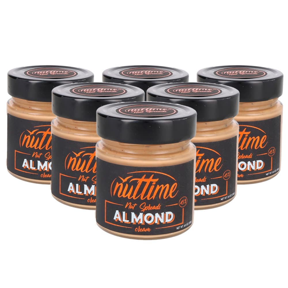 Crema de almendras para untar Nuttime (6 x 250 g / 8.80 oz) - Imagen 1