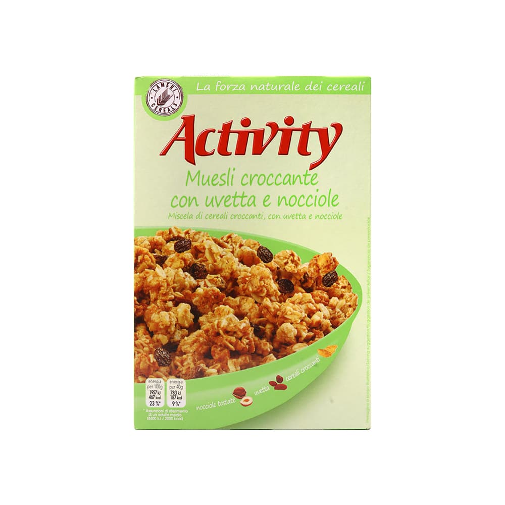 Cereal muesli crujiente con pasas y avellanas Activity (375 g / 13.2 oz) - Imagen 1