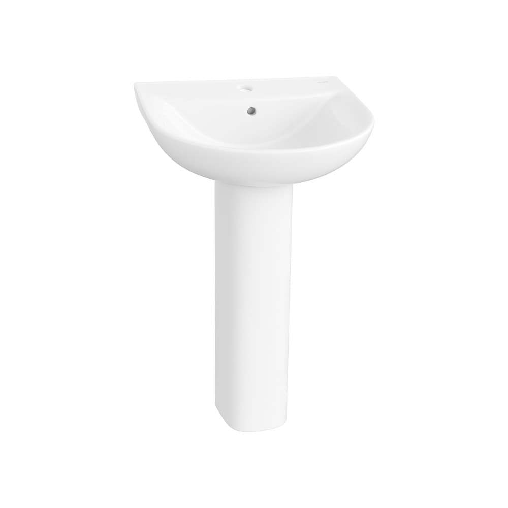 Lavabo - Lavamanos cerámico blanco con pedestal Castel - Imagen 1