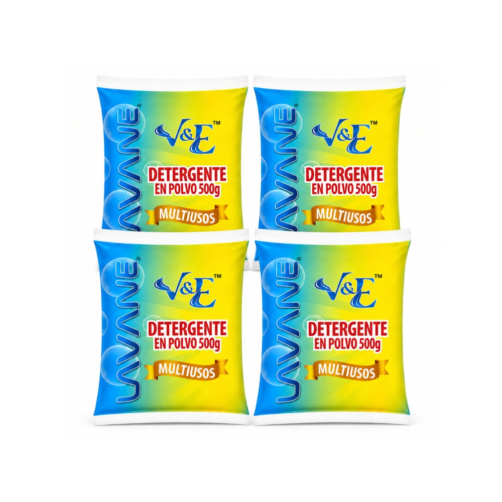 Detergente en polvo multiuso con aroma floral Lavane (4 x 500 g / 1.1 lb) - Imagen 1
